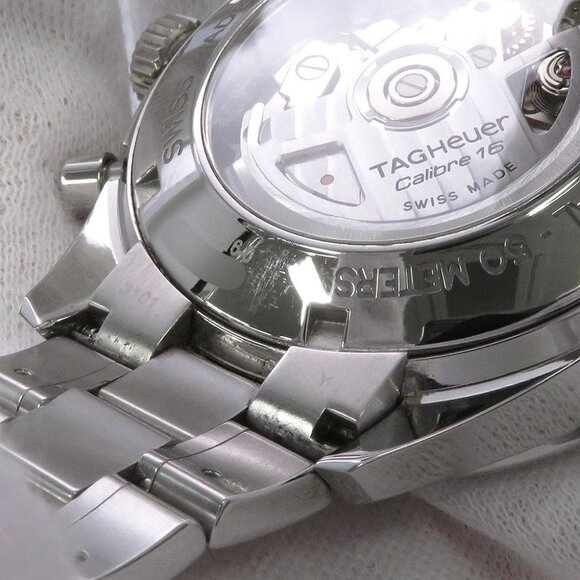 TAG HEUER Carrera Calibre 16 Chronograph Elegance 41mm Stainless Steel Black - Picture 7 of 14